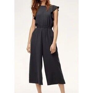 Aritzia Wilfred fluerette Black Jumpsuit, size Large